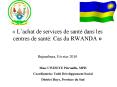   L achat de services de sant  dans les centres de sant