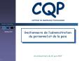 CQP Certificat de Qualification Professionnelle Gestionnair