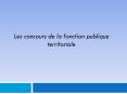Les concours de la fonction publique territoriale * * * * 