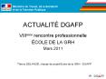 ACTUALIT  DGAFP VIII me rencontre professionnelle  COLE D