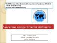 World Society of the Abdominal Compartment Syndrome (WSACS