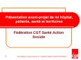 Pr sentation avant-projet de loi h pital, patients, sant  e
