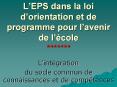 L EPS dans la loi d orientation et de programme pour 