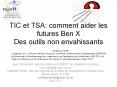 TIC et TSA: comment aider les futures Ben X Des outils no
