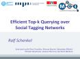 Efficient Top-k Querying over Social Tagging Networks Ral