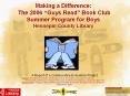 Making a Difference: The 2006  Guys Read  Book Club Summe