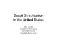 Social Stratification in the United States Tahu Kukuta