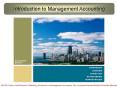 Introduction to Management Accounting Introduction t
