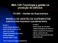MBA TGP Tecnologia e gest o na produ  o de edif cios TG-005