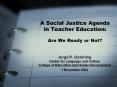 Are We Ready or Not? Jorge P. Osterling Center for Languag