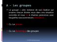 A   Les groupes Le groupe = 1 re instance de socialisatio