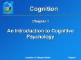 An Introduction to Cognitive Psychology A Brief History o