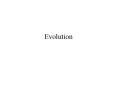 ... of Species Subcomponents of Evolutionary Theor