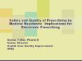 Safety and Quality of Prescribing by Medical Resident