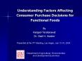 Understanding Factors Affecting Consumer Purchase Decision