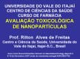 universidade do vale do itaja  centro de ci ncias da sa d