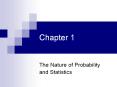 Chapter 1 The Nature of Probability and Statistics Chapter 