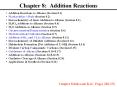 Chapter 8: Addition Reactions Addition Reactions to Alkene