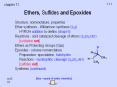 Ethers, Sulfides and Epoxides Structure, nomenclature