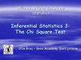 Advanced Higher Geography Statistics Inferential Statistic