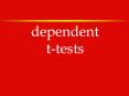 t-tests Factors affecting statistical power in the t-tes