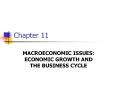 U.S. Business Cycles Example 2.8 The Impact of the Busines