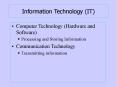 Information Technology (IT) Computer Technology (Hardwar