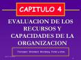 EVALUACION DE LOS RECURSOS Y CAPACIDADES DE LA ORGANIZACIO