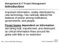 Management & IT Project Management Introduction Importan