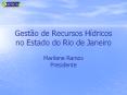 Gest o de Recursos H dricos no Estado do Rio de Janeir