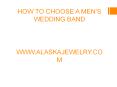 How to Choose a Men’s Wedding Band