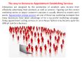 The way to Outsource Appointment Establishing Services