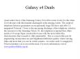 Galaxy S4 Deals