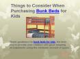 Things to Consider When Purchasing Bunk Beds for Kids | Bedroom furnitures