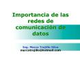 Importancia de la redes de comunicación de datos