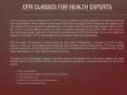 CPR Classes for Health Experts