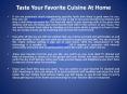 Taste Your Favorite Cuisine At Home
