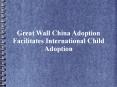 Great Wall China Adoption Facilitates International Child Adoption