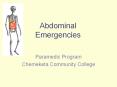 Abdominal Emergencies Paramedic Program Chemeketa Communit