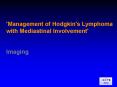 'Management of Hodgkin's Lymphoma with Mediastina