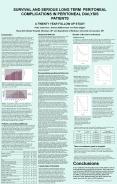 SURVIVAL AND SERIOUS LONG TERM PERITONEAL COMPLICATIONS I