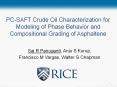 PC-SAFT Crude Oil Characterization for Modeling of Phas