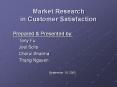 Market Research in Customer Satisfaction Prepared 