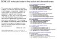 BLOCK 1: General principles of pharmacology Block Leade