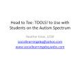 Head to Toe: TOOLS! to Use with Students on the Autis