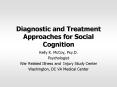 Diagnostic and Treatment Approaches for Social Cognition
