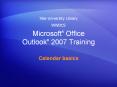 WWDCS Microsoft  Office Outlook  2007 Training Calenda