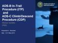 ADS-B In-Trail Procedure (ITP) and ADS-C Climb/Descen