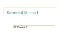 Rotational Motion I AP Physics C The radian There are 