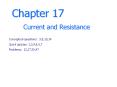 Chapter 17 Current and Resistance Conceptual question